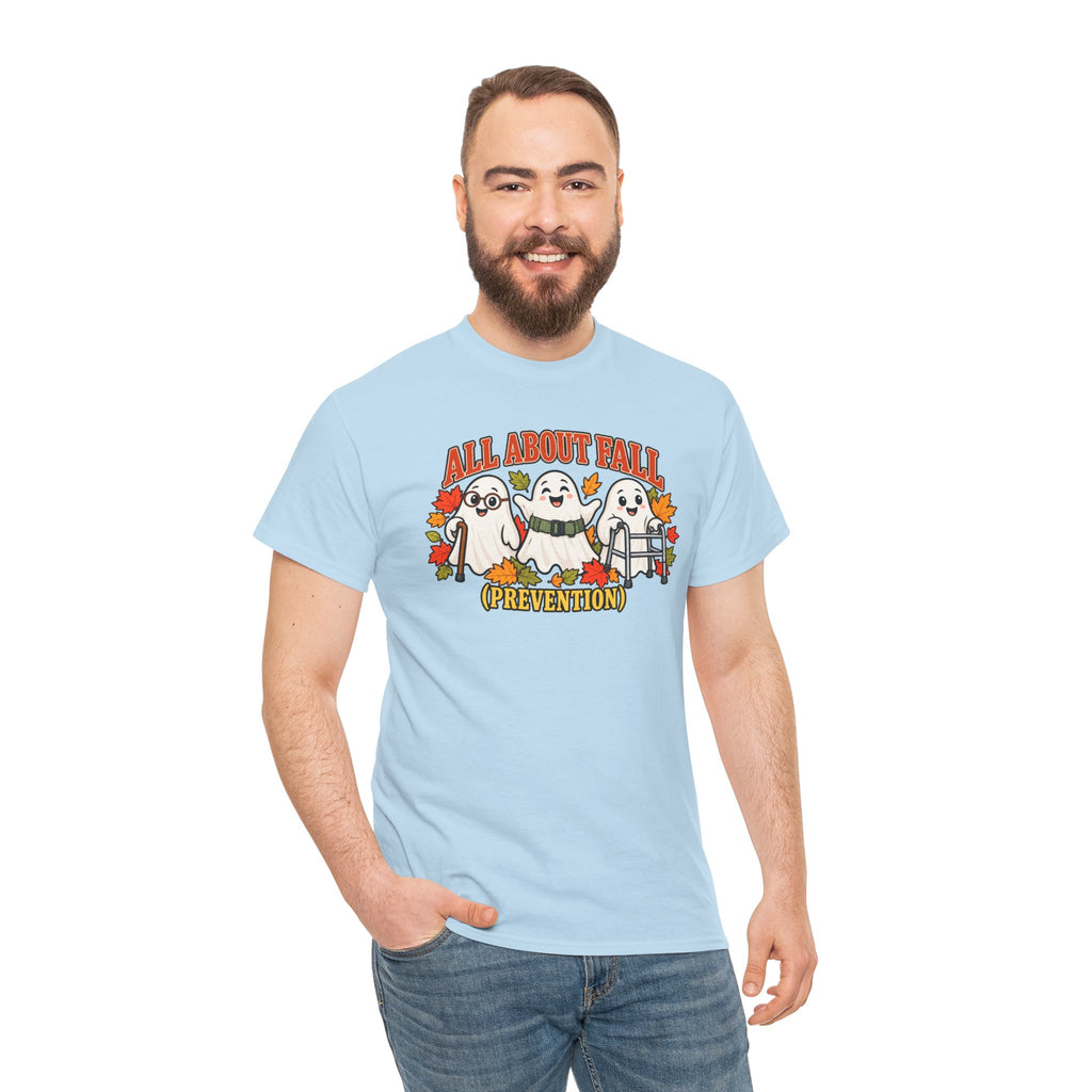 All About Fall (Prevention) Ghost Tee — Cute Halloween Autumn T-Shirt