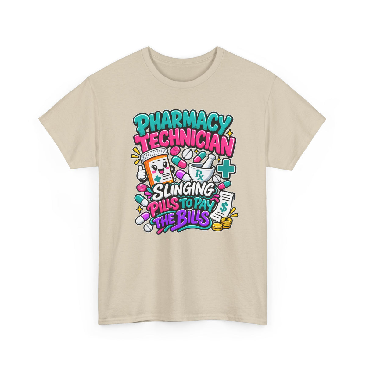 Pharmacy Technician T‑Shirt — "Slinging Pills to Pay the Bills" Graphic Tee