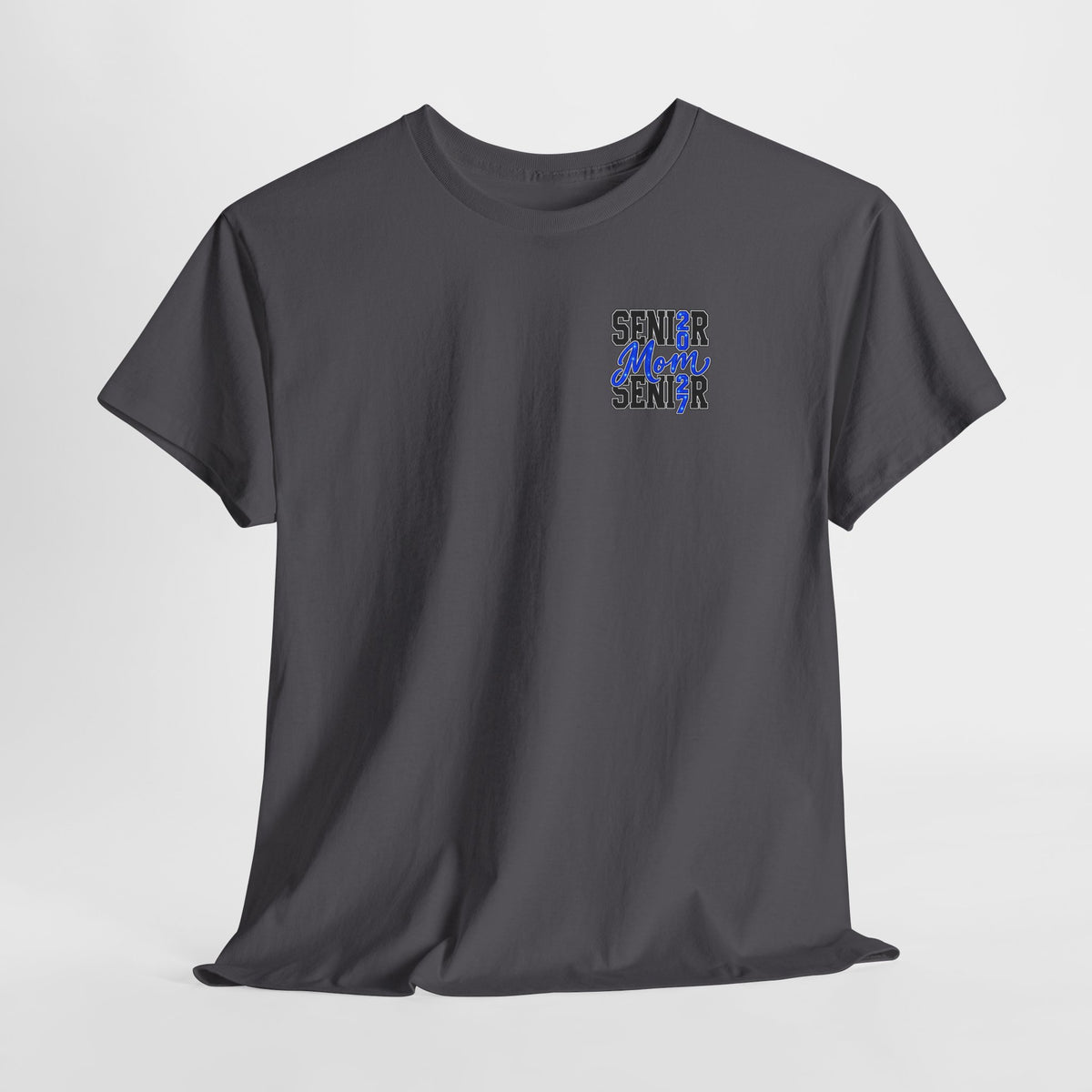 Senior Mom 2027 T-Shirt — Back Print Proud Senior Parent Tee