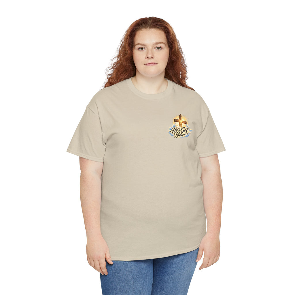Don't Overthink It He's Got You Tee — Christian Cross Inspirational T‑Shirt