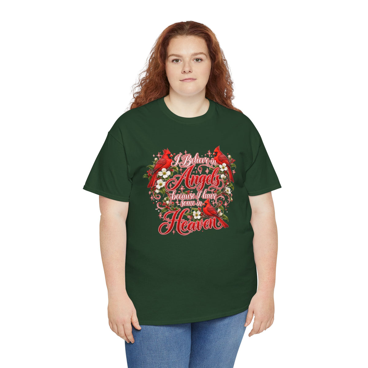 Angels from Heaven Cardinal Christmas T-Shirt