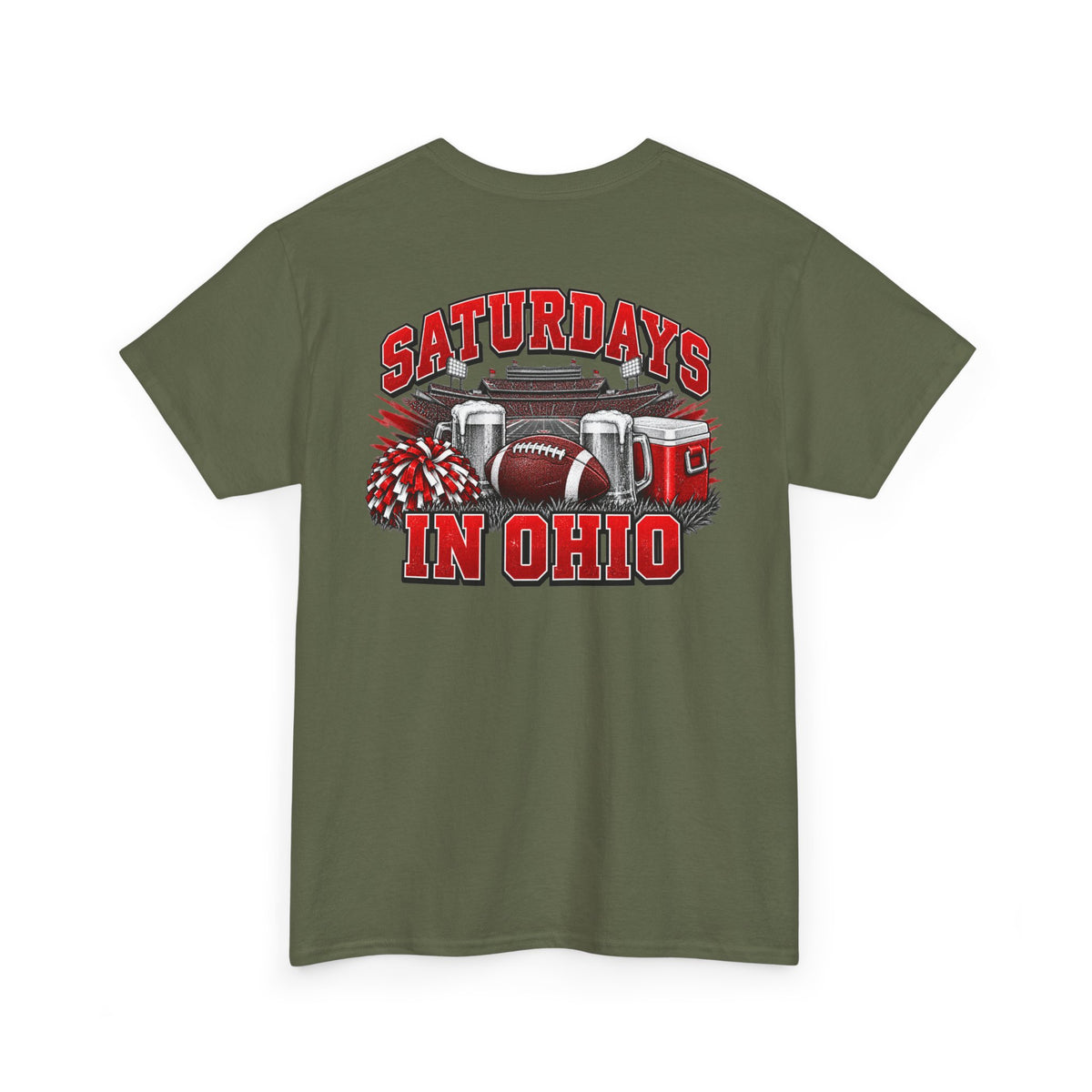 T-Shirt — Saturdays in Ohio Football & Tailgate Tee