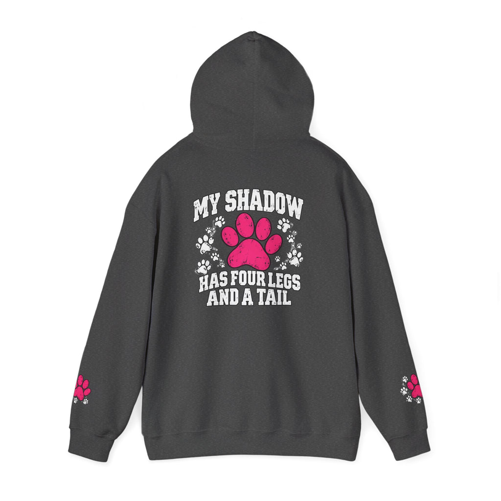 My Shadow Has Four Legs and a Tail Paw Print Hoodie
