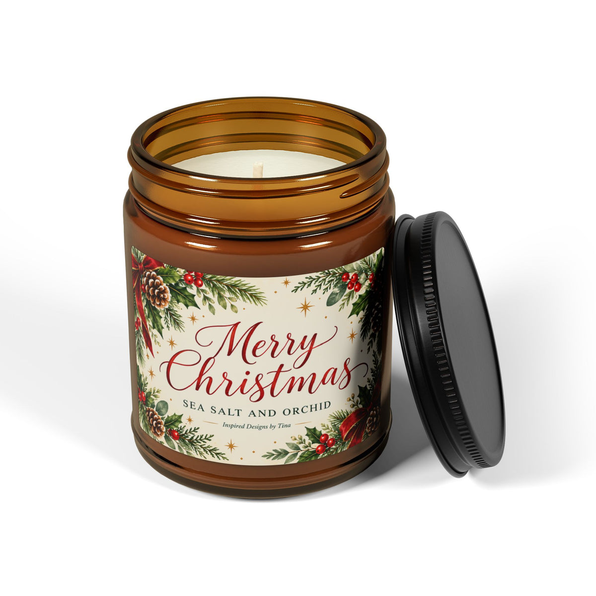 Merry Christmas Sea Salt & Orchid Soy Candle