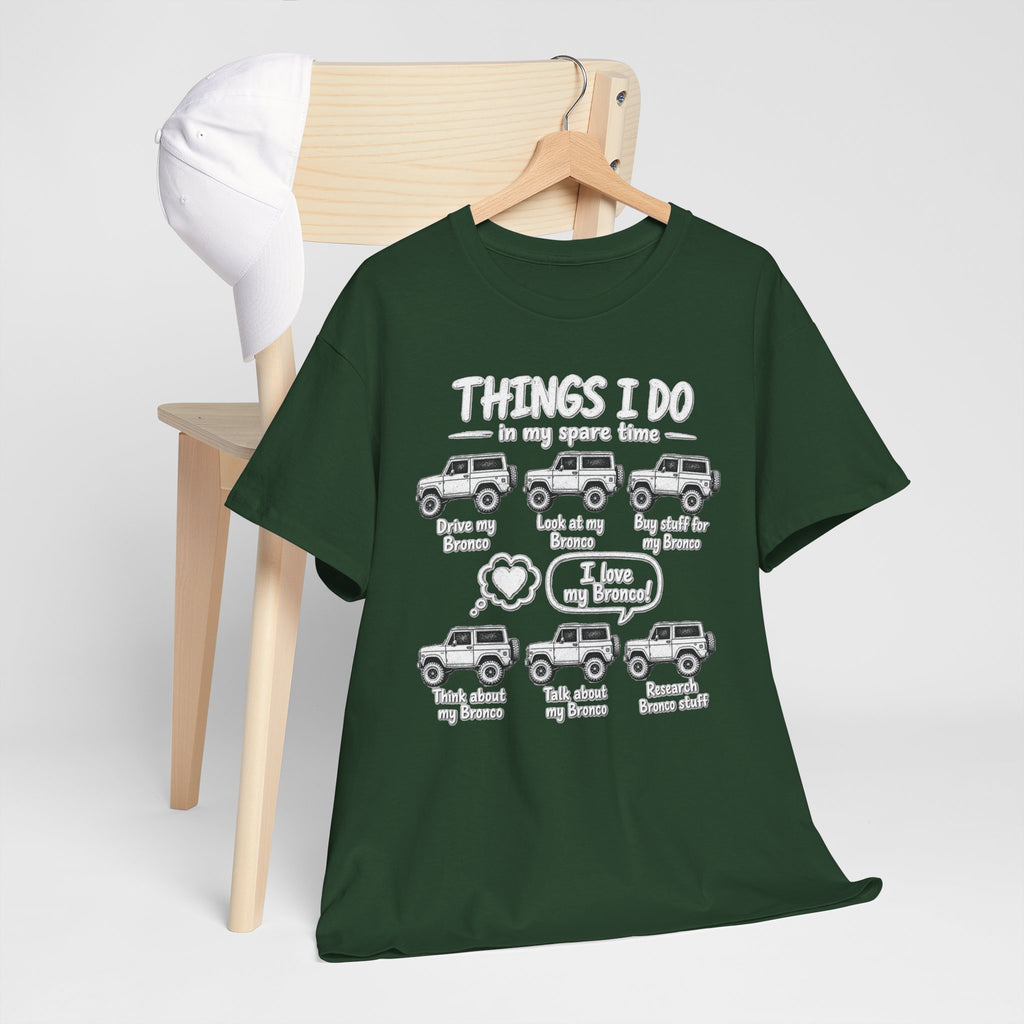 T‑Shirt — "Things I Do in My Spare Time" Jeep Lover Graphic Tee