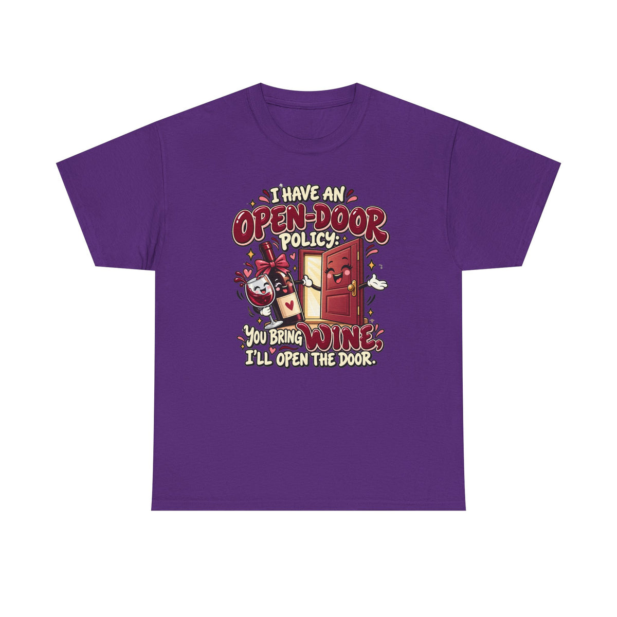 Open-Door Policy Wine Lover T-Shirt