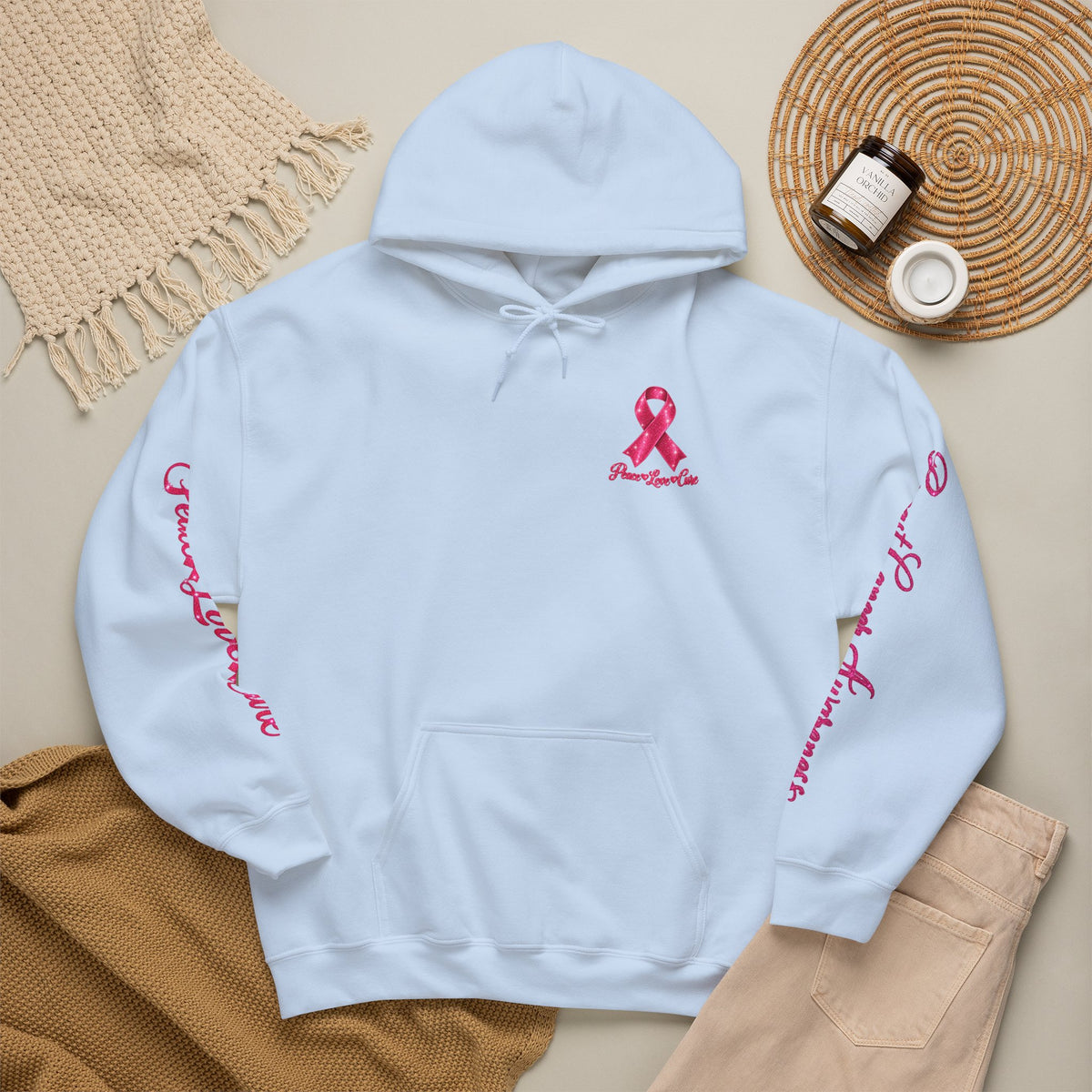 Pink Ribbon Breast Cancer Awareness Hoodie