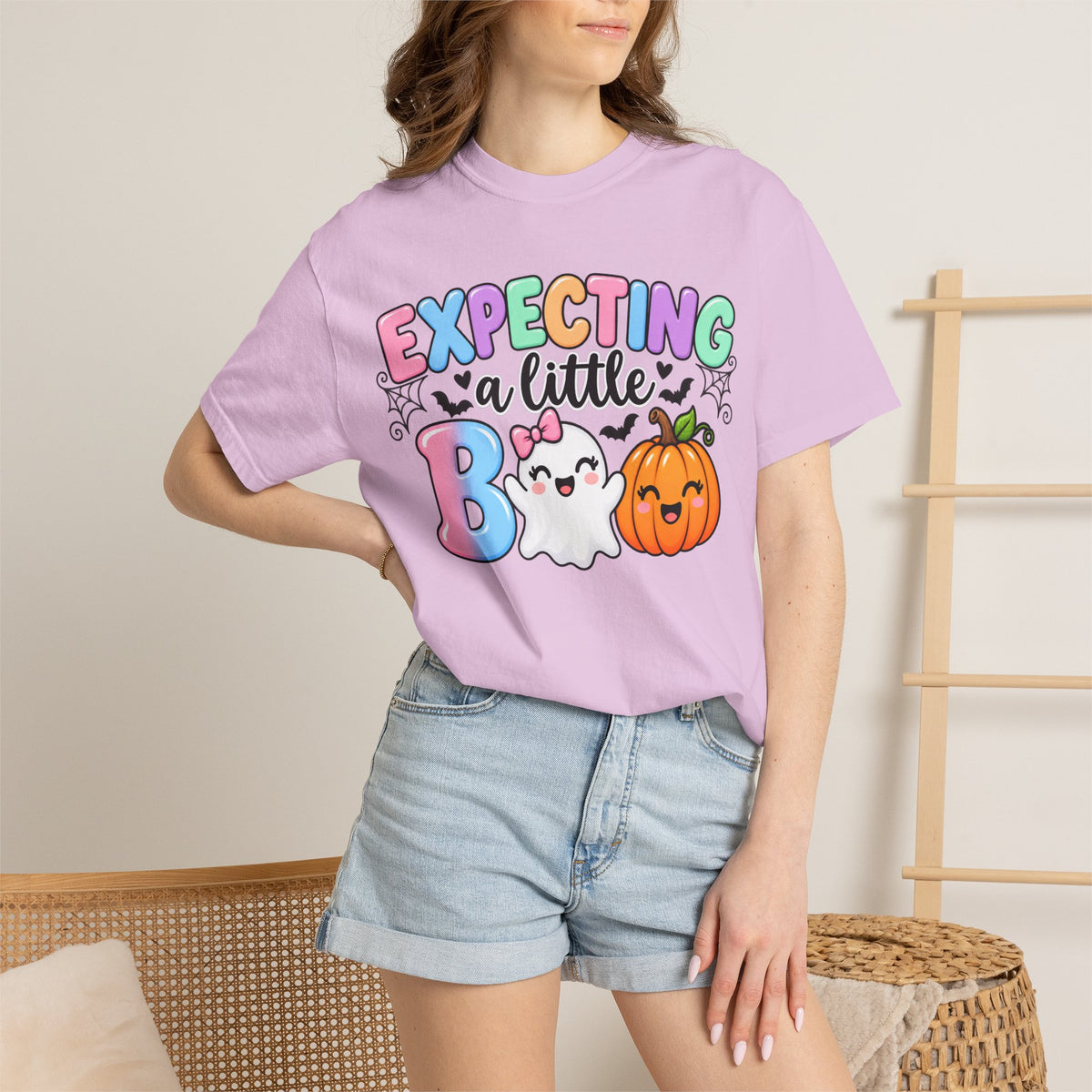 Expecting a Little Boo Maternity T-Shirt — Cute Halloween Pregnancy Tee