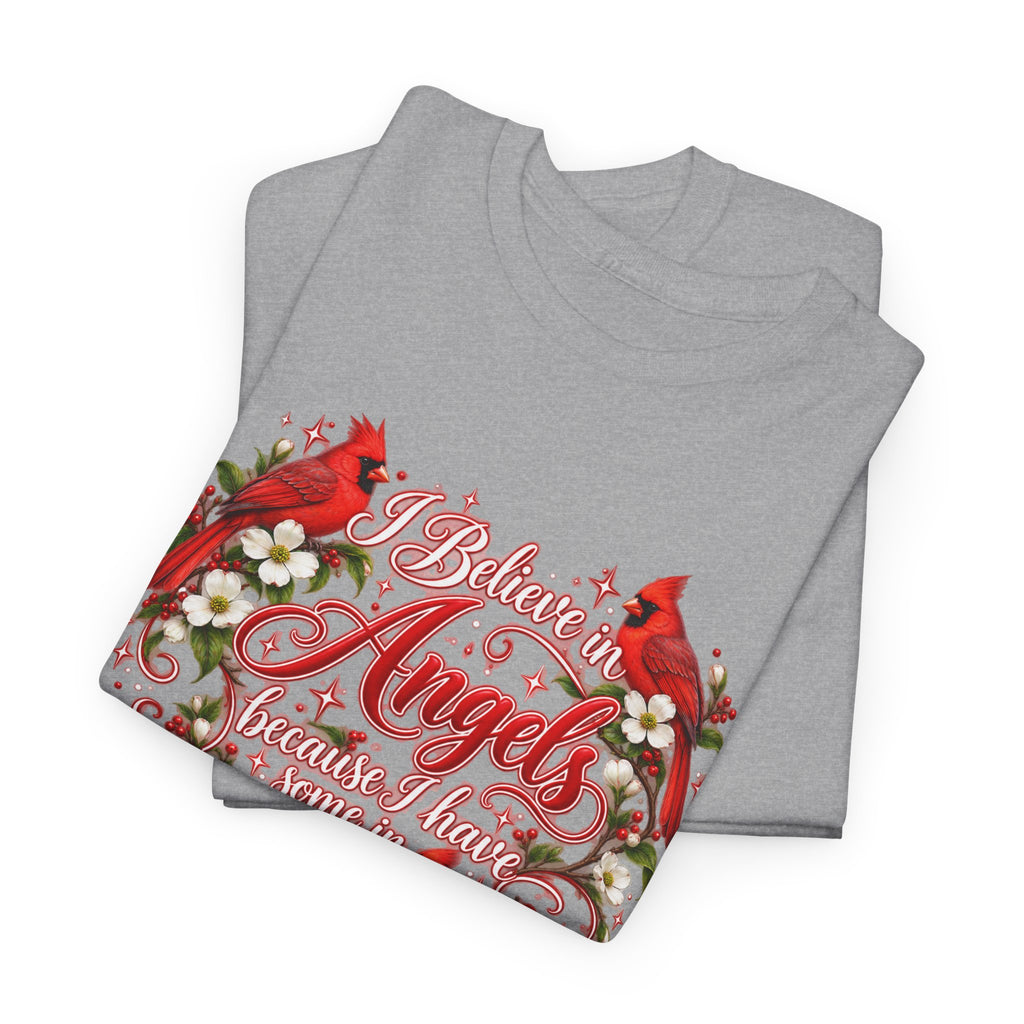 Angels from Heaven Cardinal Christmas T-Shirt