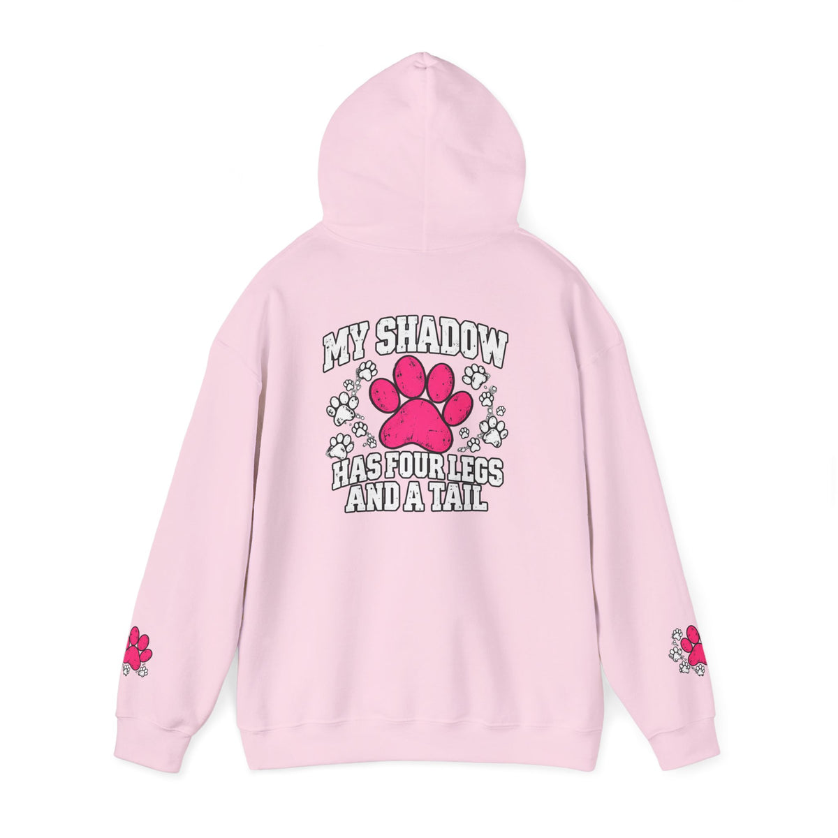My Shadow Has Four Legs and a Tail Paw Print Hoodie