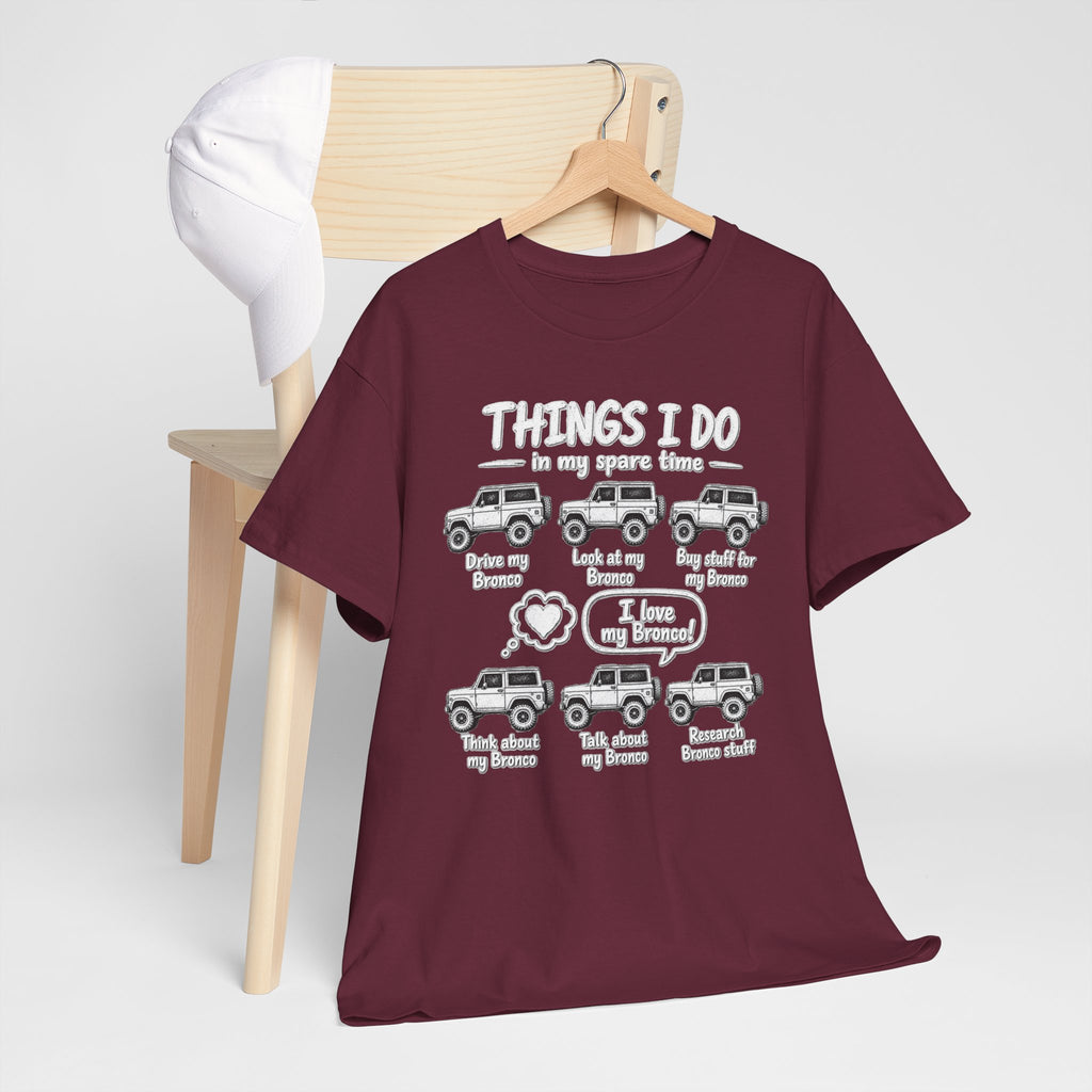 T‑Shirt — "Things I Do in My Spare Time" Jeep Lover Graphic Tee