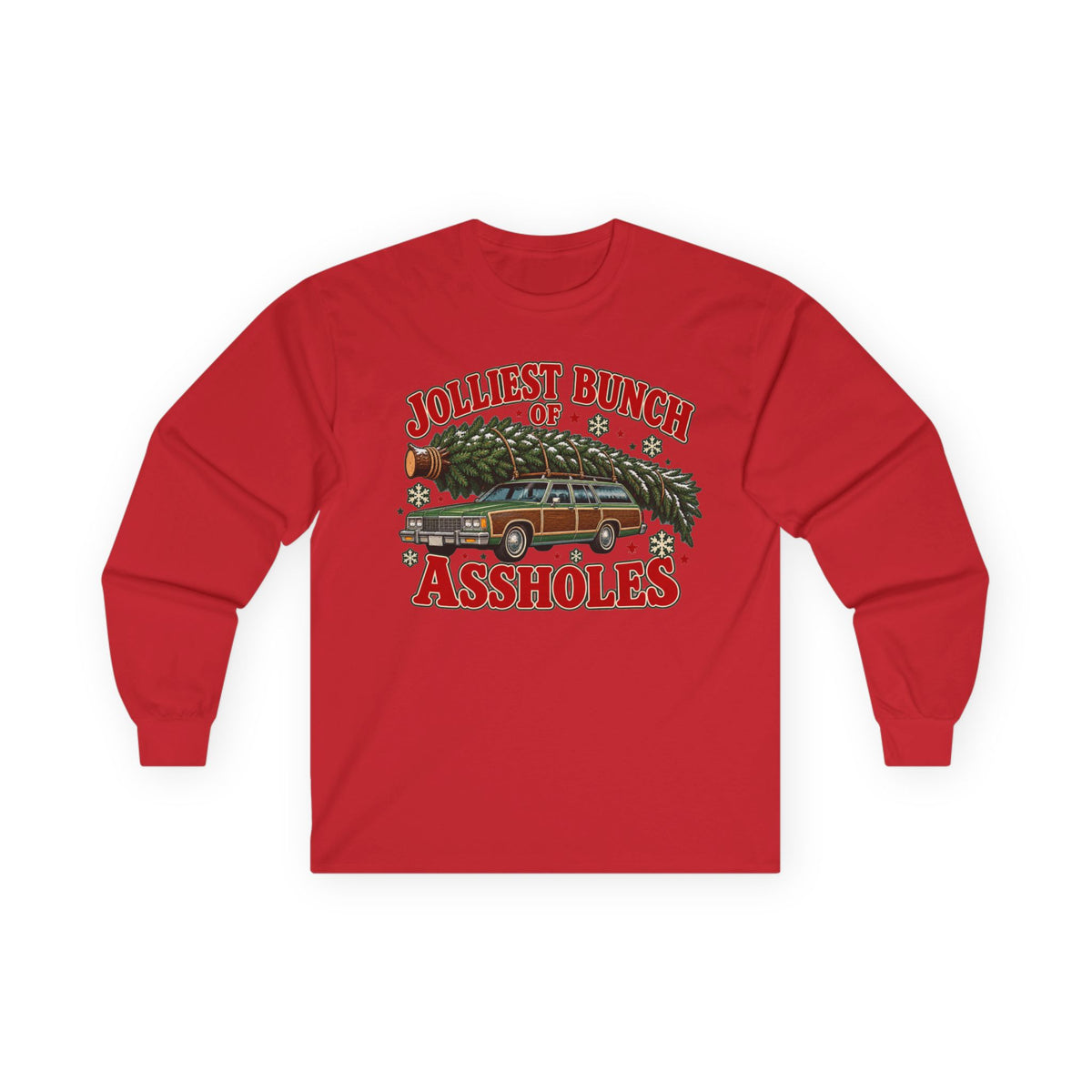 Jolliest Bunch of Assholes Christmas Long Sleeve Tee