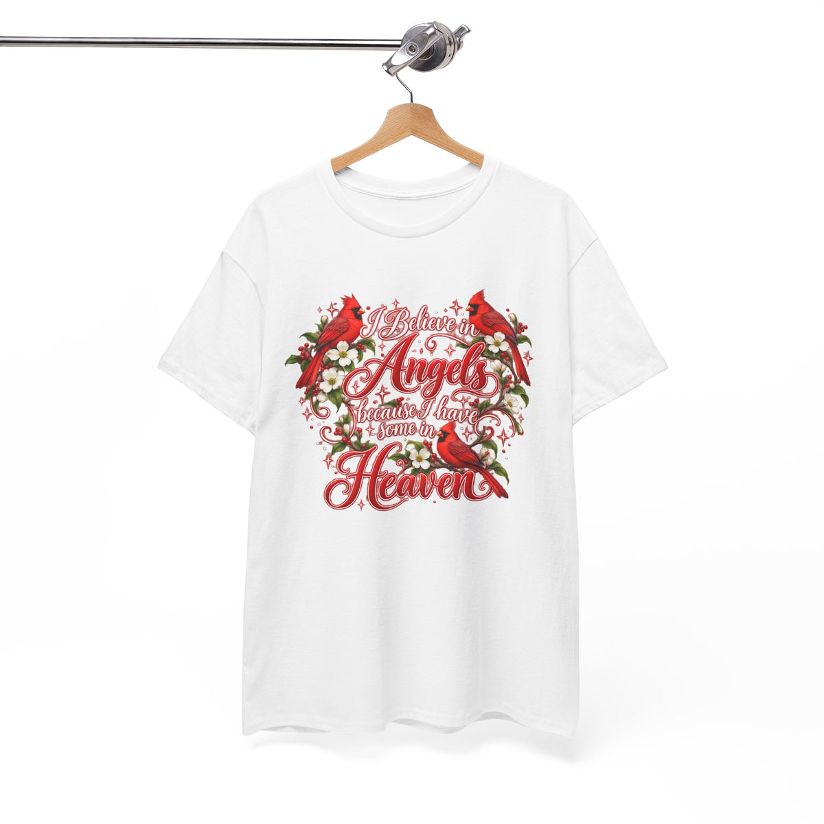 Angels from Heaven Cardinal Christmas T-Shirt