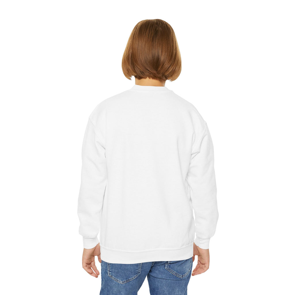 Youth Crewneck Sweatshirt — Cute Smiley "Stay Sweet" Graphic, Kids Cozy Pullover