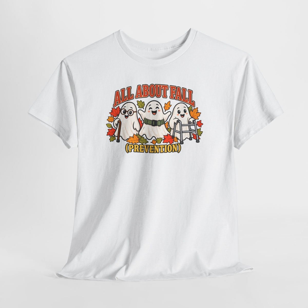 All About Fall (Prevention) Ghost Tee — Cute Halloween Autumn T-Shirt