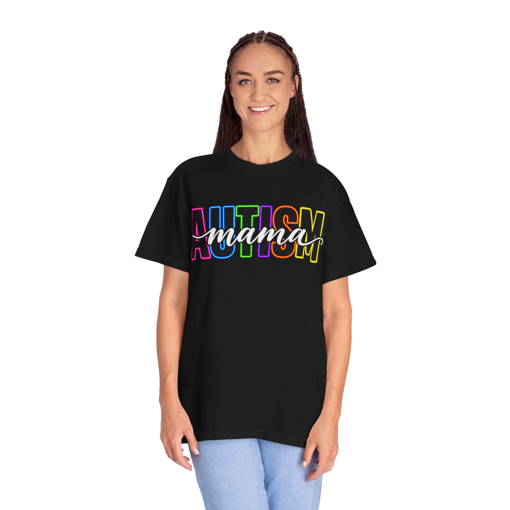 Autism Mama T-Shirt — Colorful Pride Support Tee for Moms