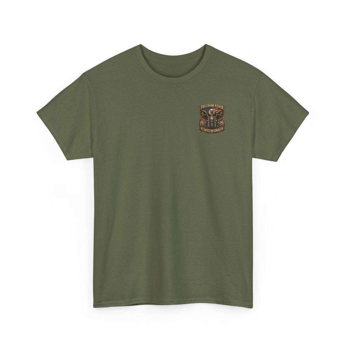 Freedom Rider Motorcycle T‑Shirt — Born to Roam Vintage Biker Tee