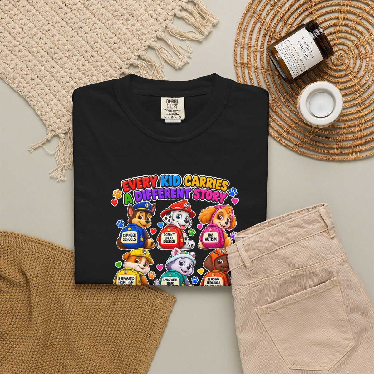 Be Kind Every Kid Carries Inspirational T-Shirt