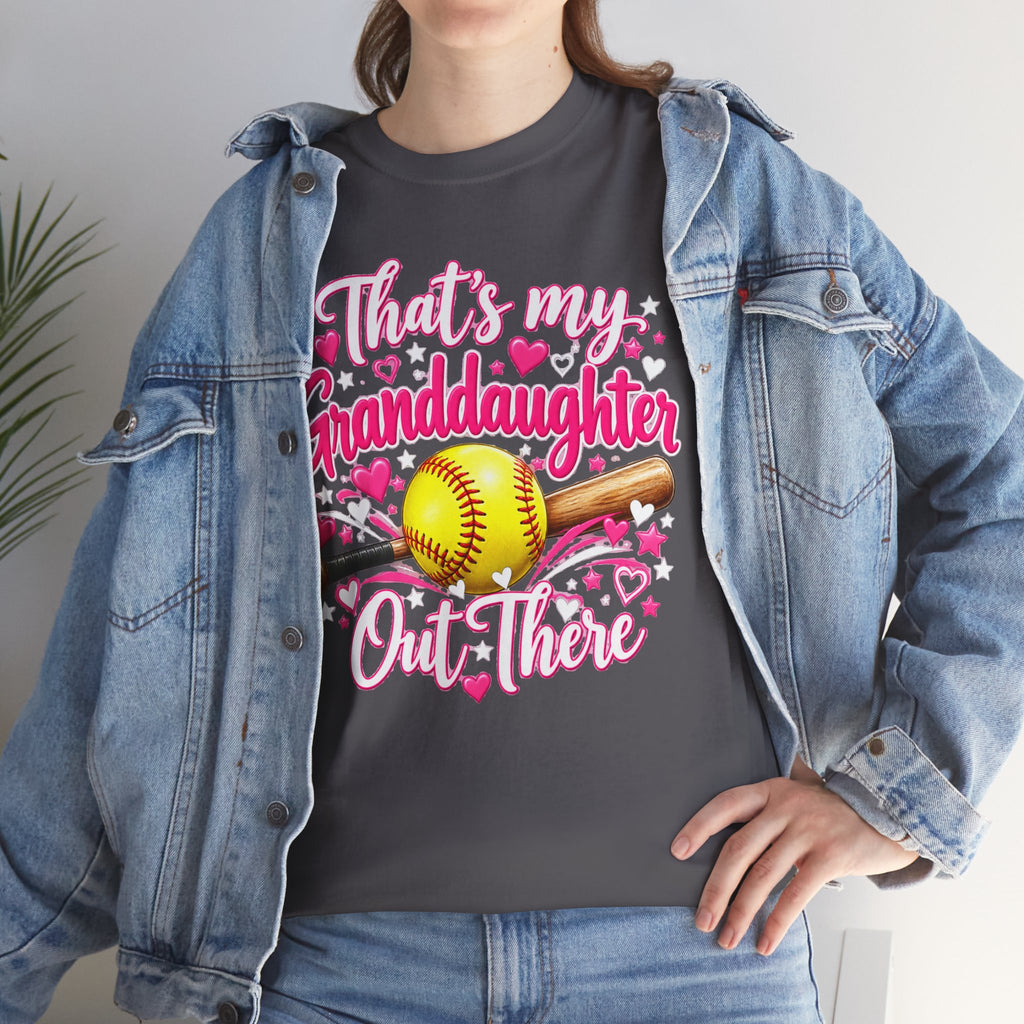That’s My Granddaughter Out There Softball Grandma T-Shirt