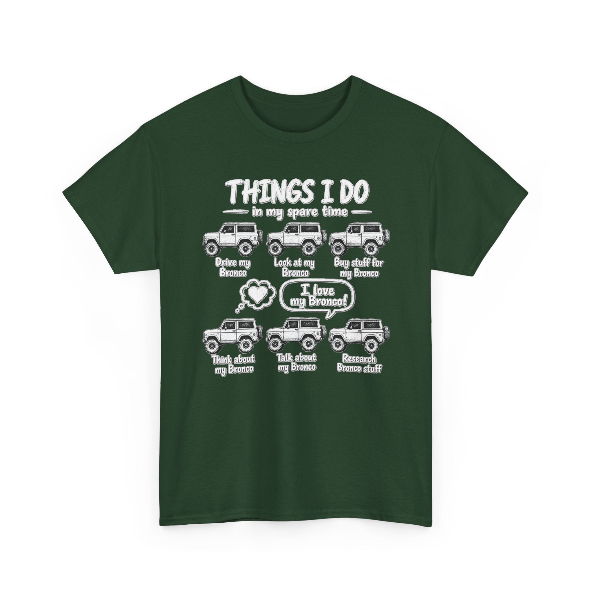 T‑Shirt — "Things I Do in My Spare Time" Jeep Lover Graphic Tee