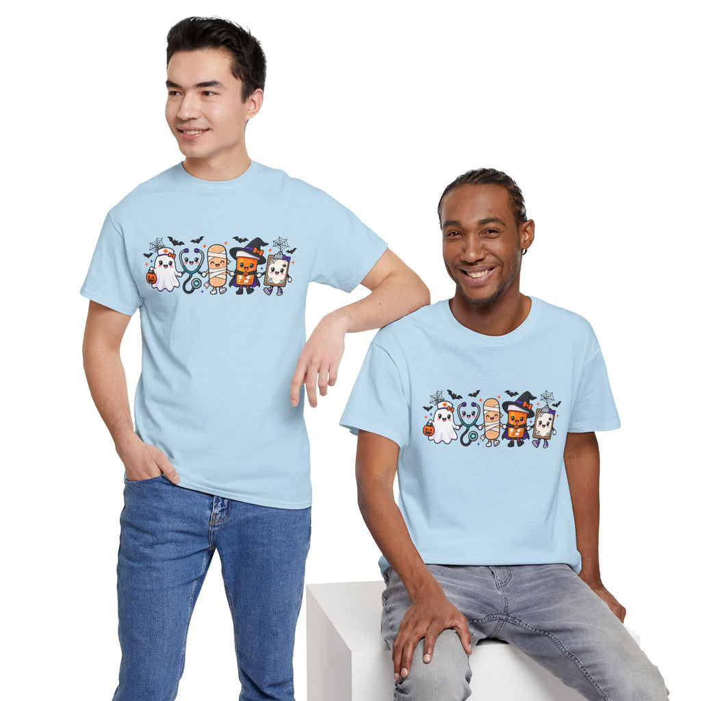 Halloween Candy Characters Tee — Cute Trick-or-Treat Ghosts & Candy Corn Shirt