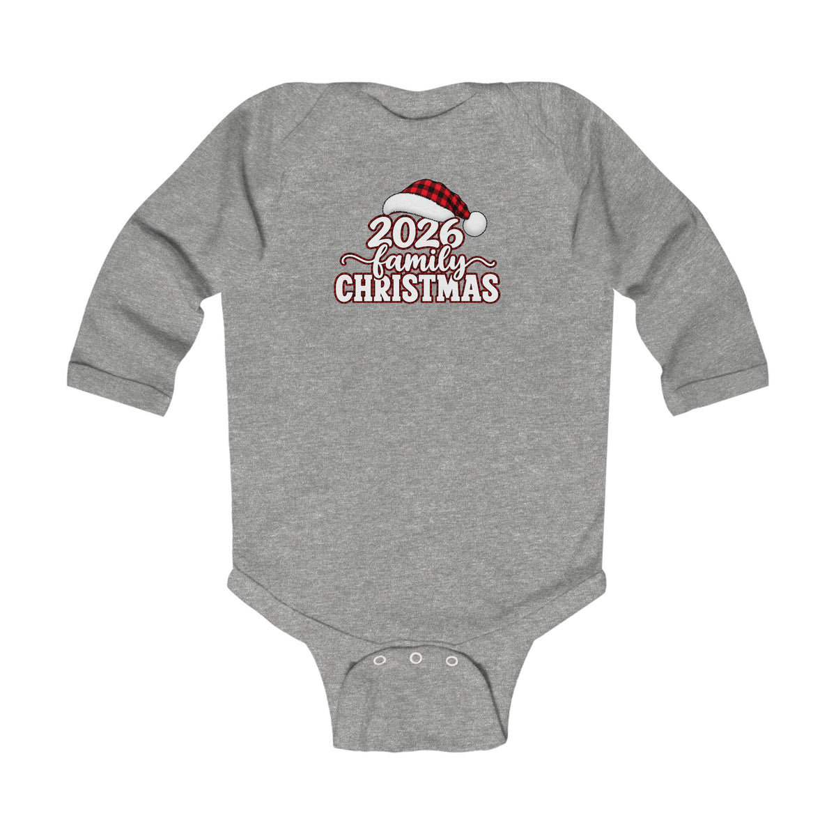 2026 First Christmas Infant Long Sleeve Bodysuit