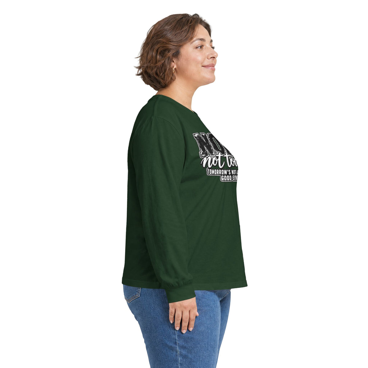 Nope Not Today Long Sleeve Tee — Funny Sarcastic Graphic Shirt