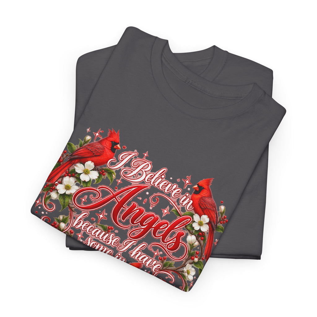 Angels from Heaven Cardinal Christmas T-Shirt