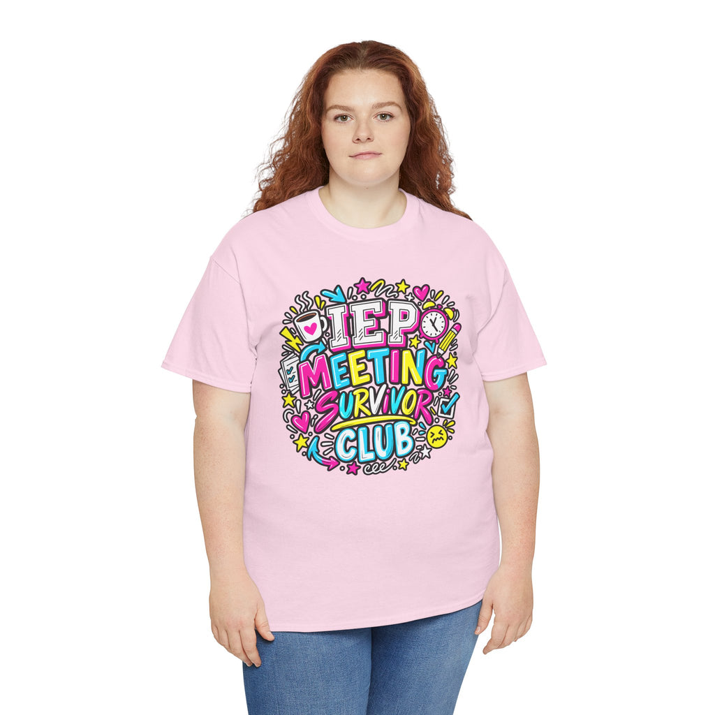 Video Meeting Survivor Club T-Shirt — Funny Remote Work Tee
