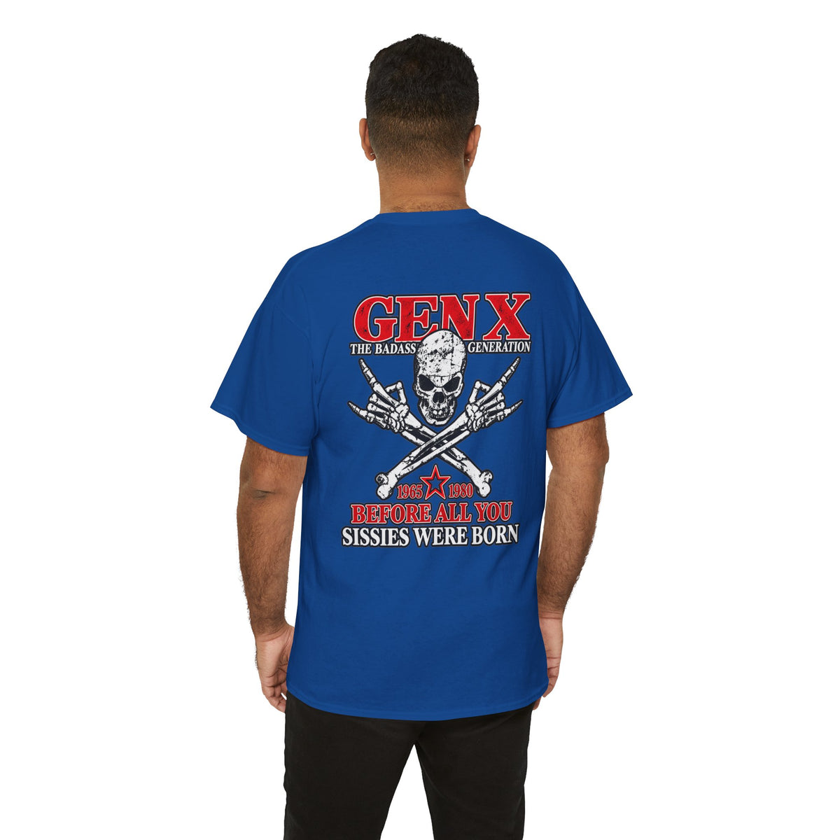Gen X T‑Shirt — "The Badass Generation" Skull & Crossbones Retro Tee