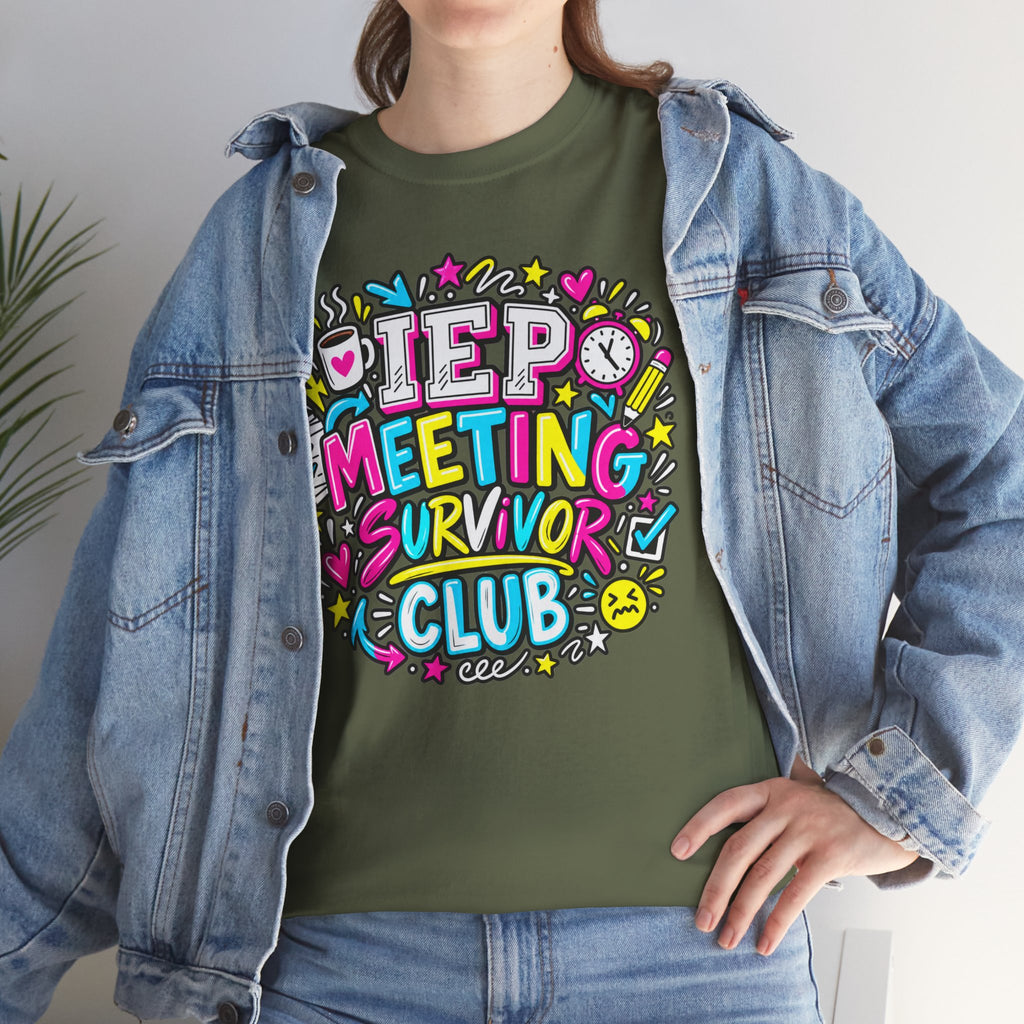 Video Meeting Survivor Club T-Shirt — Funny Remote Work Tee