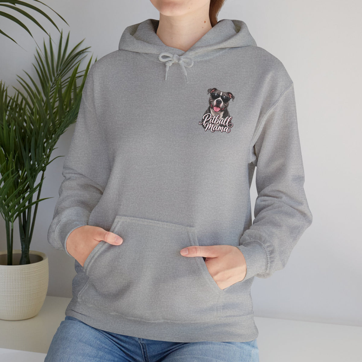 Pitbull Mama Hoodie — Cute Pitbull Dog Mom Pullover