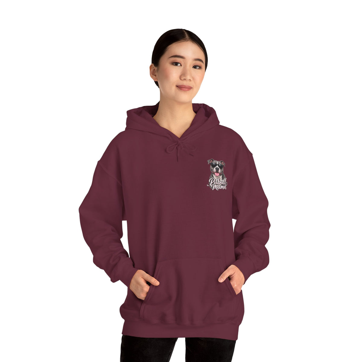 Pitbull Mama Hoodie — Cute Pitbull Dog Mom Pullover