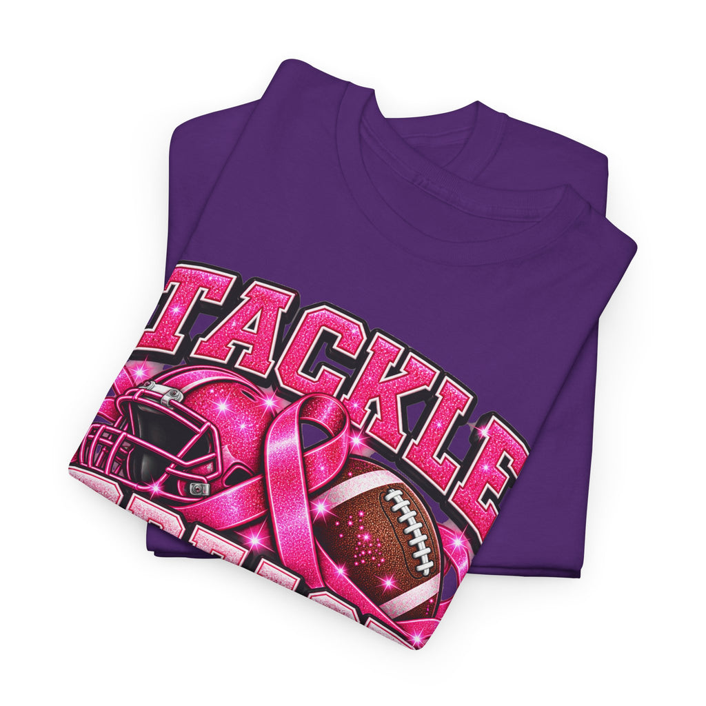 T-Shirt — "Tackle Breast Cancer" Pink Football Awareness Tee