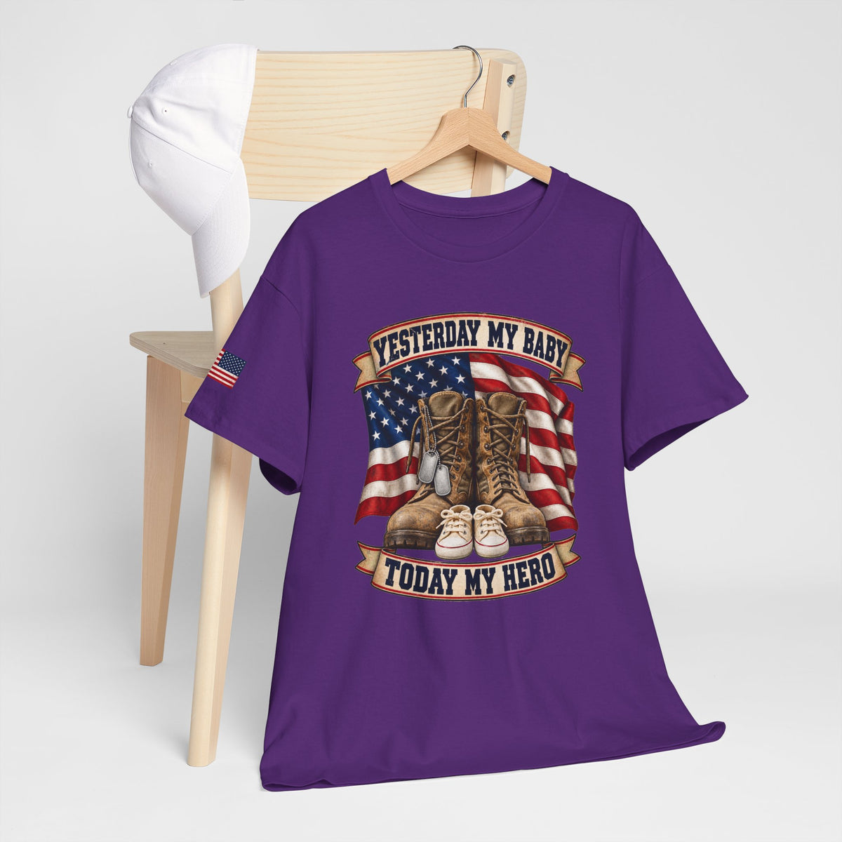 Yesterday My Baby, Today My Hero Military Tribute Tee