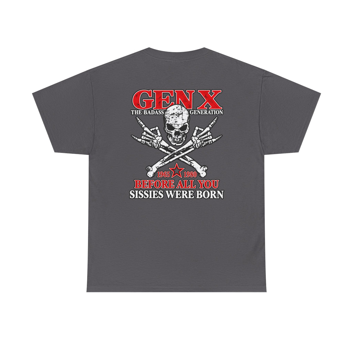 Gen X T‑Shirt — "The Badass Generation" Skull & Crossbones Retro Tee