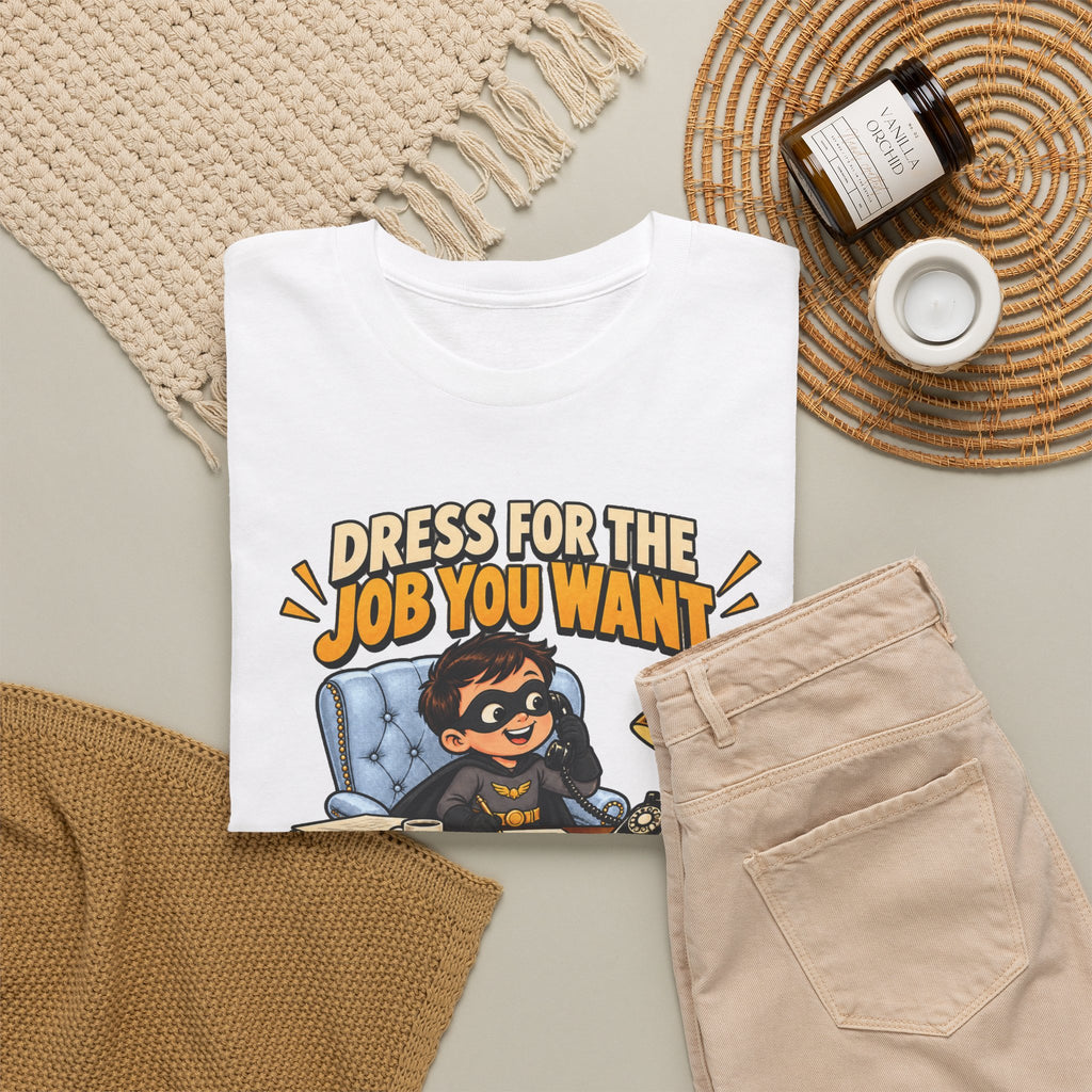 Dress for the Job You Want T-Shirt — Motivational Office Career Tee