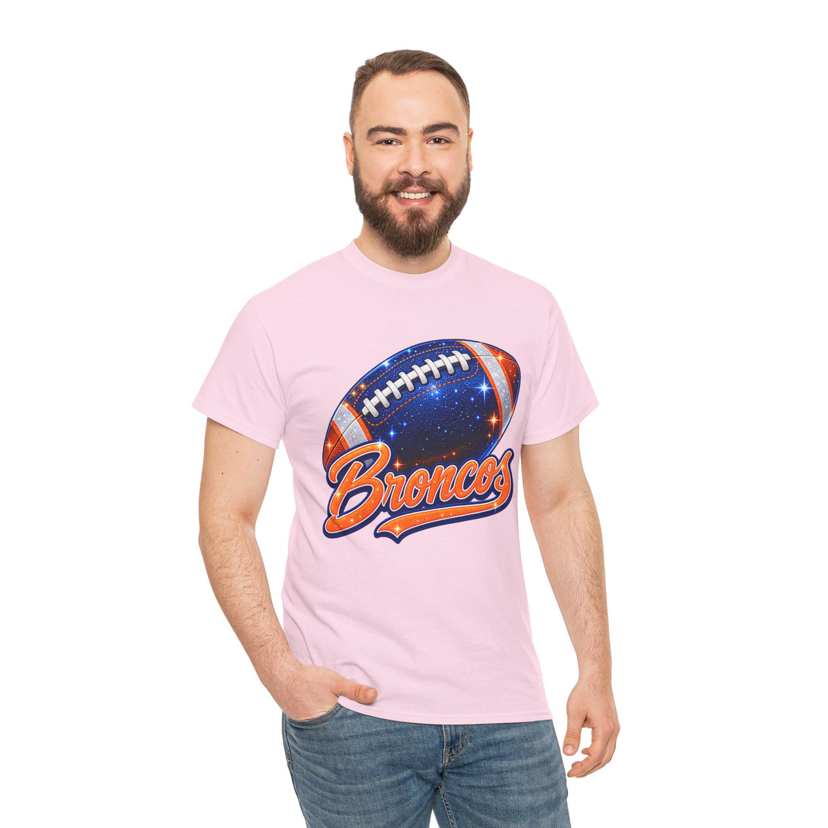 Broncos Football T-Shirt — Galaxy Football Graphic Tee