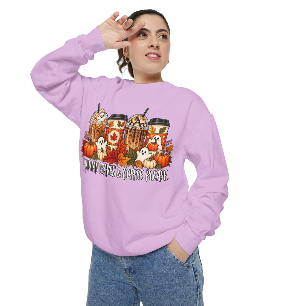 Pumpkin Spice Coffee Sweatshirt — Fall Coffee Lover Graphic Sweatshirt