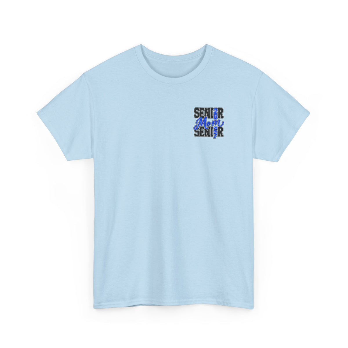 Senior Mom 2027 T-Shirt — Back Print Proud Senior Parent Tee