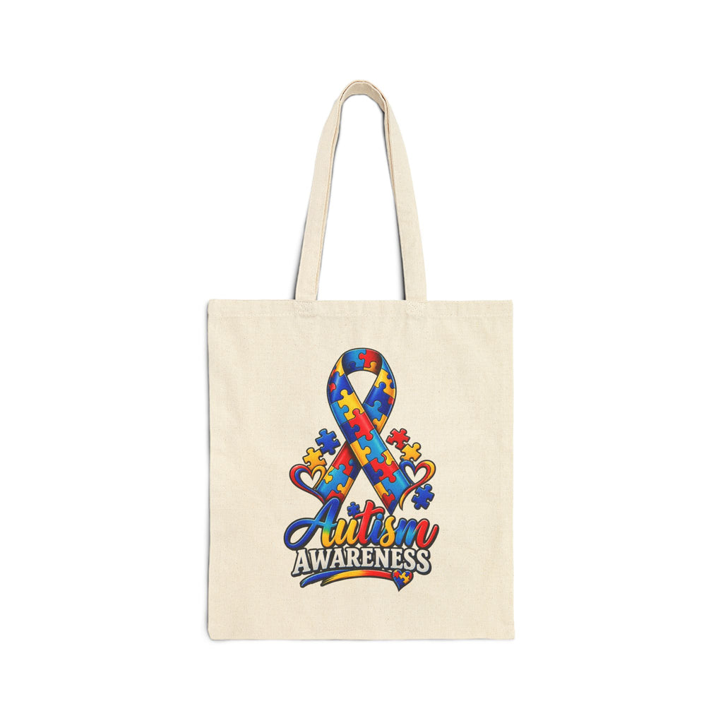 Eco Canvas Tote — Colorful Floral Buddha Design