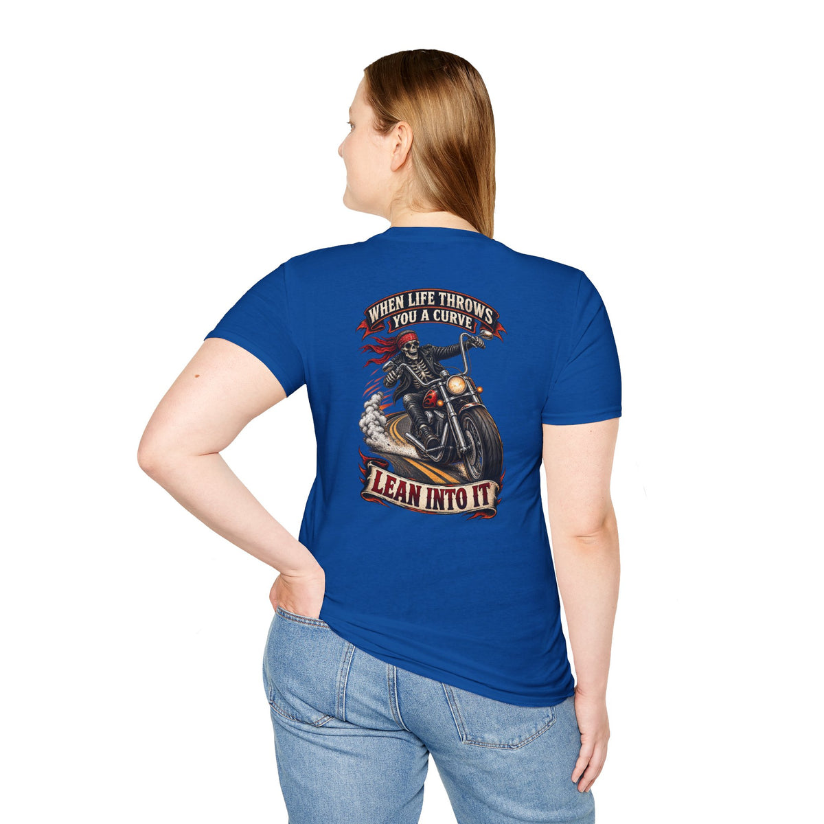 Motorcycle Rider Skull Tee — Born to Ride Graphic T-Shirt