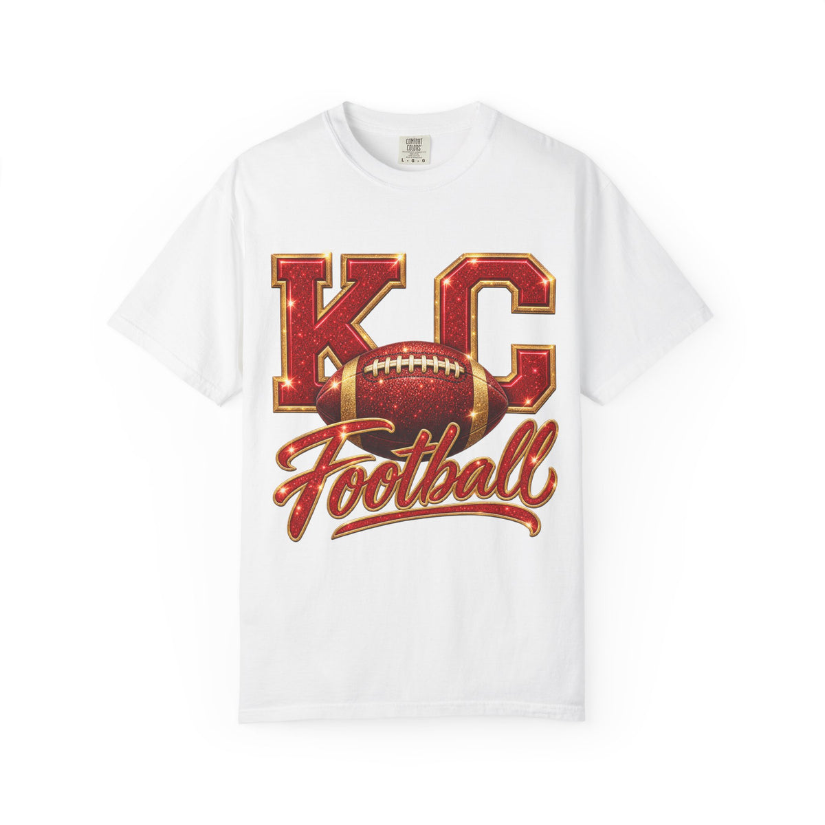 KC Football T-Shirt — Vintage Marquee Logo Tee for Kansas City Fans