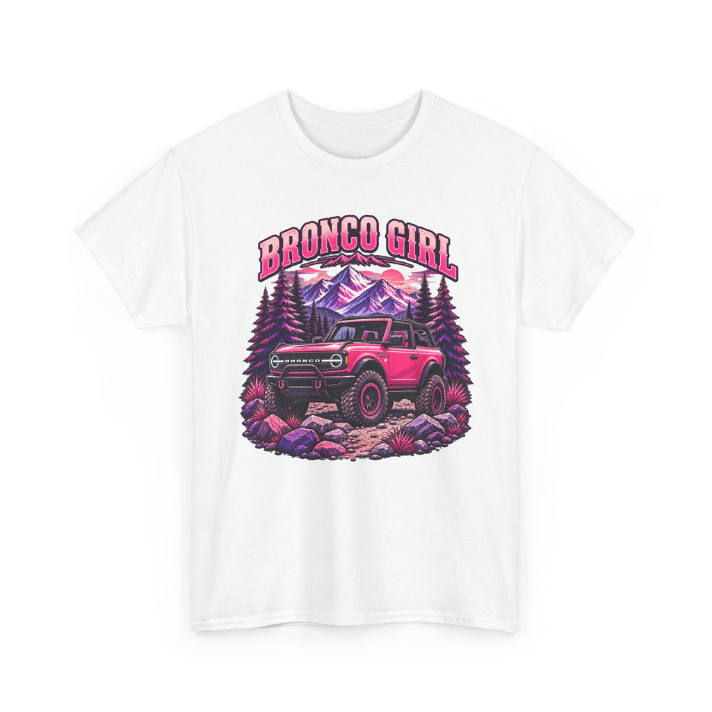 Bronco Girl T-Shirt – Pink Off-Road Truck Graphic Tee
