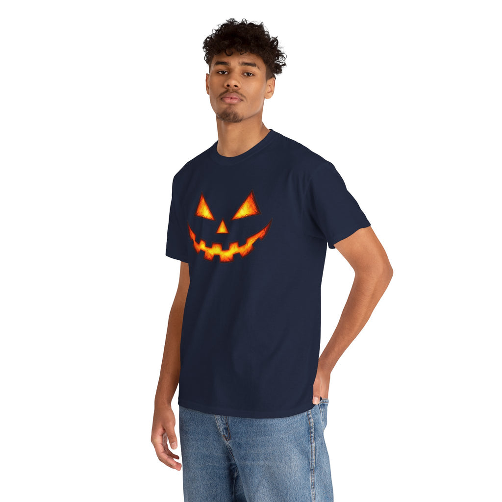 Jack-O'-Lantern Pumpkin Scary Face T-Shirt — Halloween Horror Costume Tee