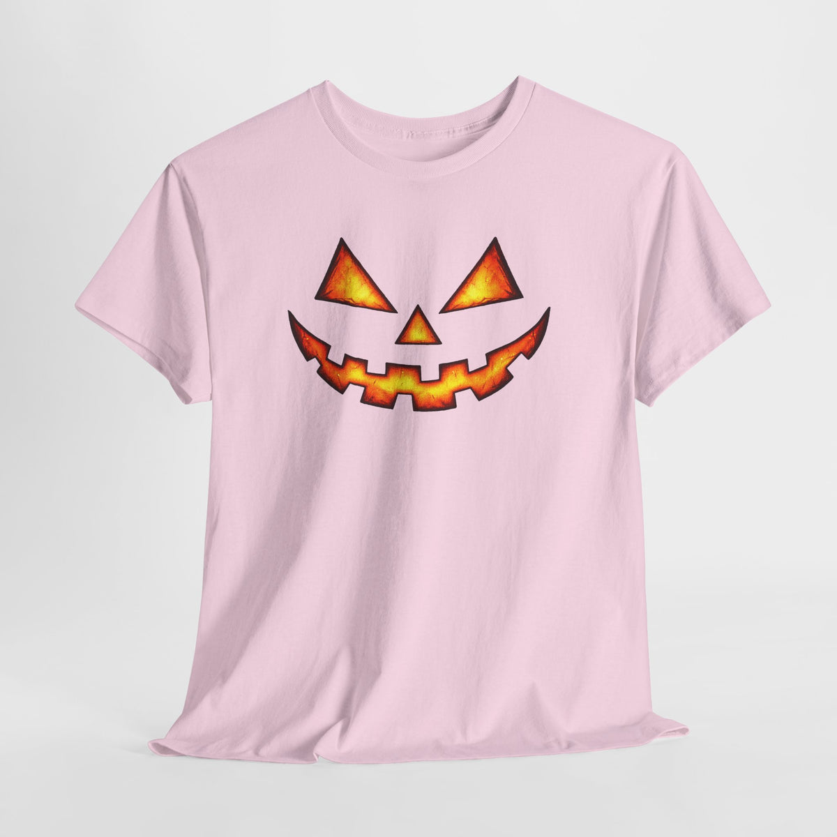 Jack-O'-Lantern Pumpkin Scary Face T-Shirt — Halloween Horror Costume Tee