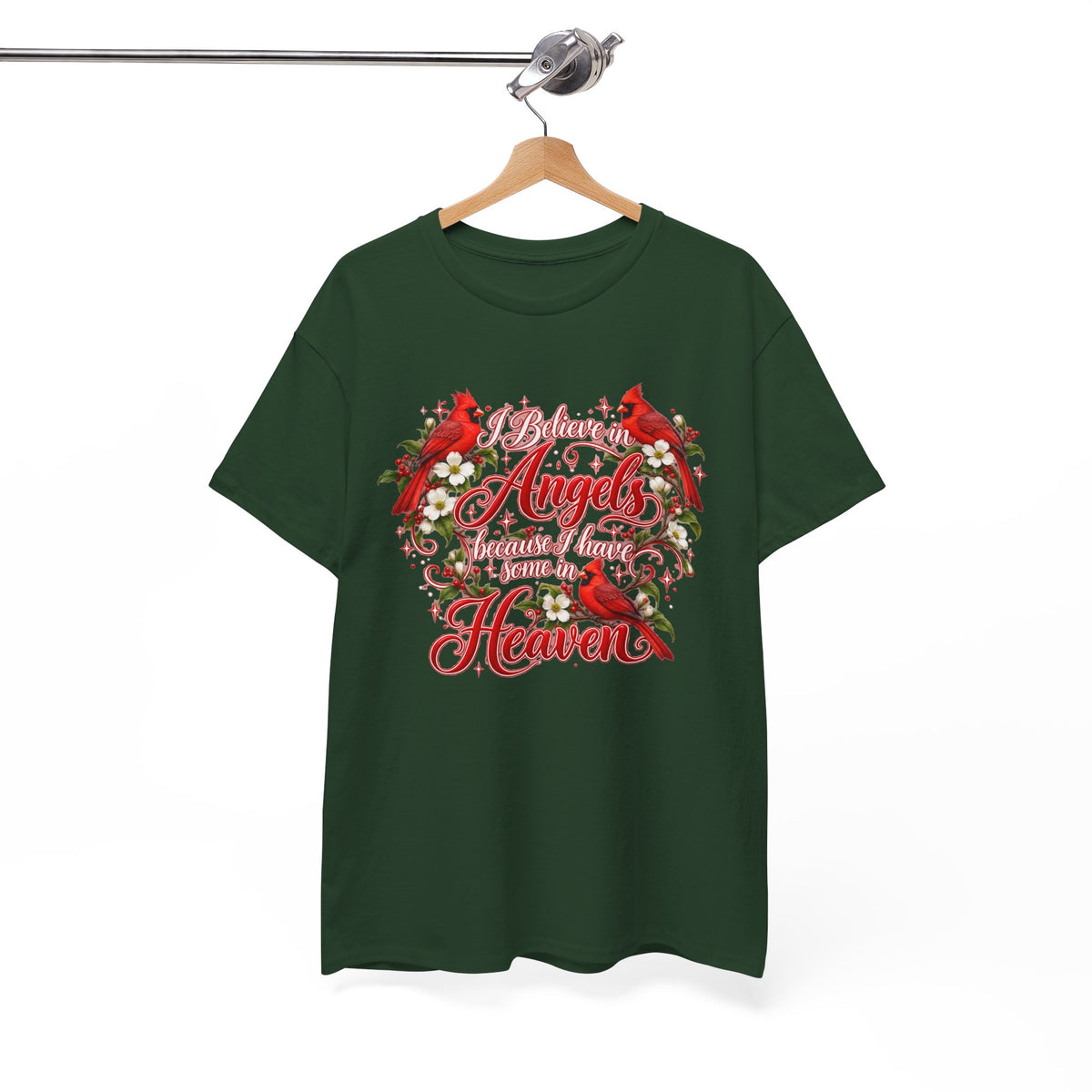 Angels from Heaven Cardinal Christmas T-Shirt