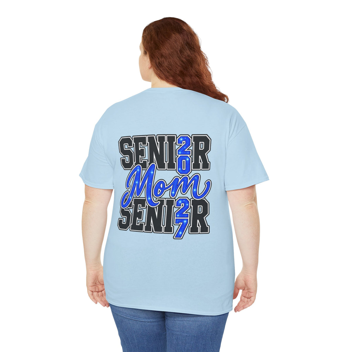 Senior Mom 2027 T-Shirt — Back Print Proud Senior Parent Tee