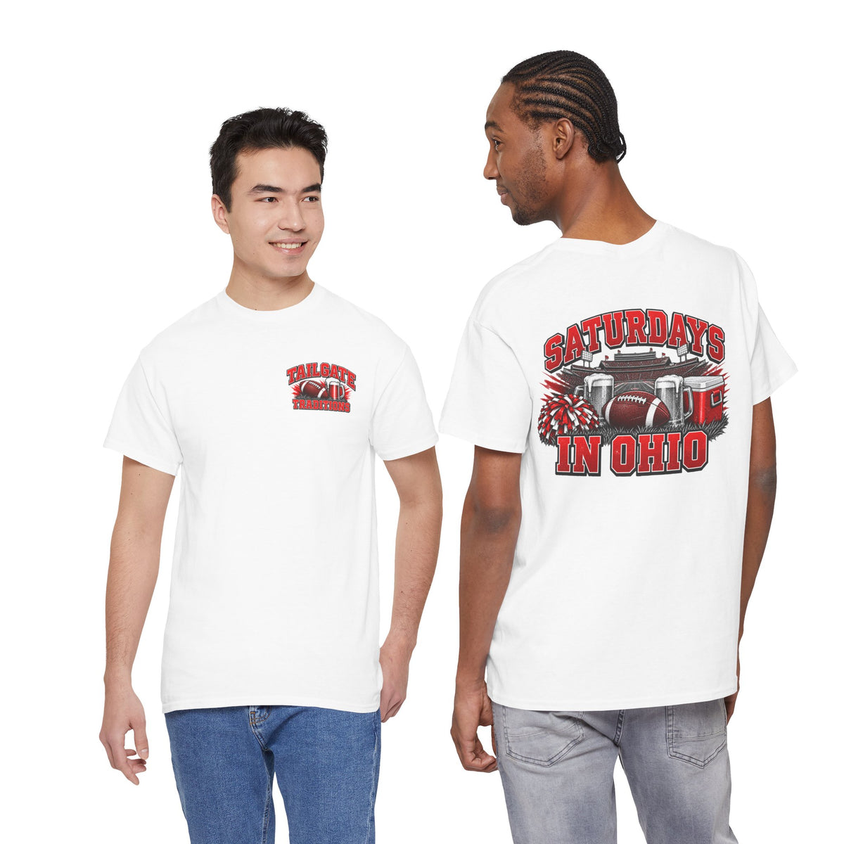 T-Shirt — Saturdays in Ohio Football & Tailgate Tee