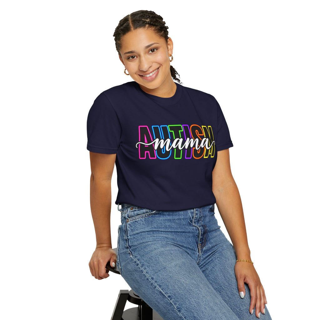 Autism Mama T-Shirt — Colorful Pride Support Tee for Moms